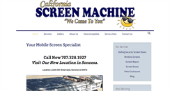 Desktop Screenshot of californiascreenmachine.com