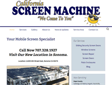 Tablet Screenshot of californiascreenmachine.com